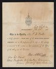 Sanitary Commission Certificate